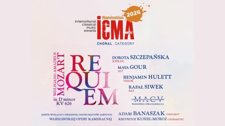 Nominacja Warszawskiej Opery Kameralnej do International Classical Music Awards 2026