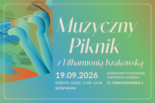 Dzisiaj odbył się Muzyczny Piknik z Filharmonią przy fontannie Fortepian Chopina