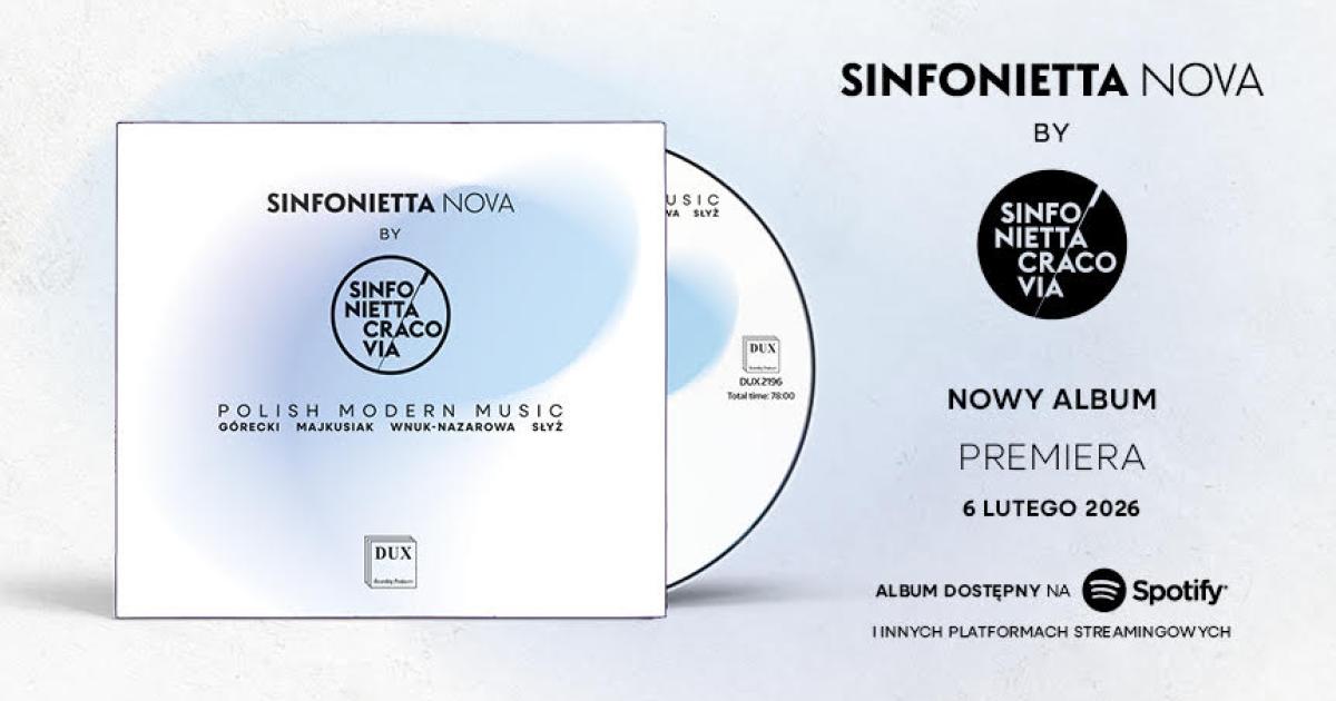 Nowy album DUX | Sinfonietta Nova by Sinfonietta Cracovia