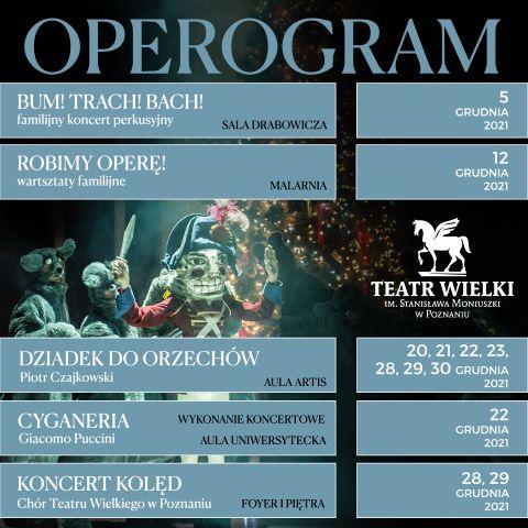 OPEROGRAM na grudzień - Teatr Wielki w Poznaniu zaprasza
