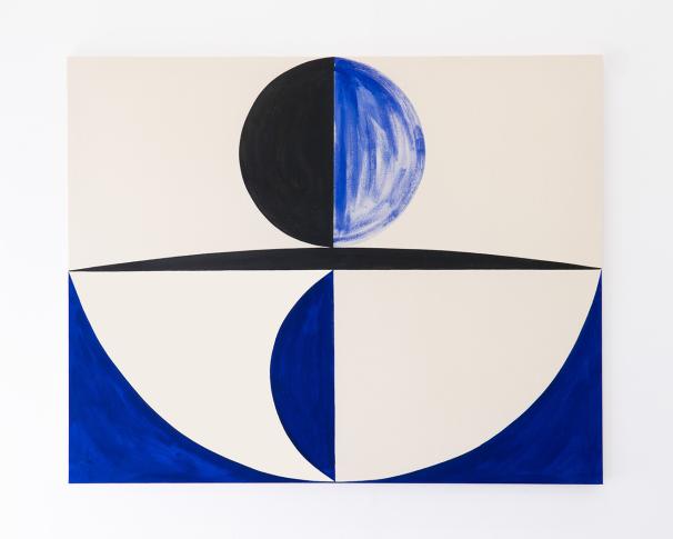 Karolina Bielawska_2022_akryl, farba bitumiczna_płótno_fot.dzięki uprzejmości artystki.