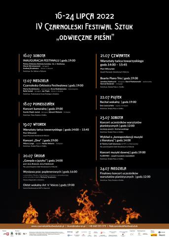 Rusza IV Czarnoleski Festiwal Sztuk „Odwieczne pieśni”