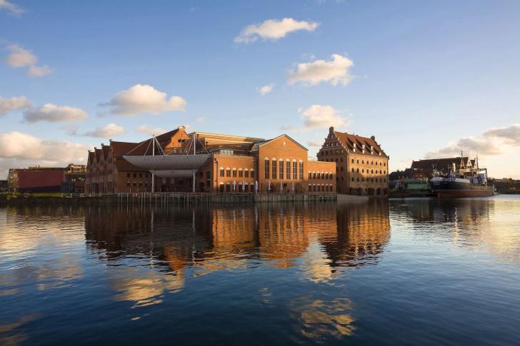 Salon gdański na ołowiance