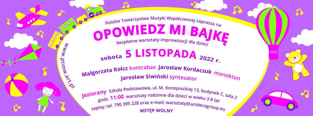 Warsztaty improwizacji dla dzieci „Opowiedz mi bajkę” już wkrótce w Jezioranach