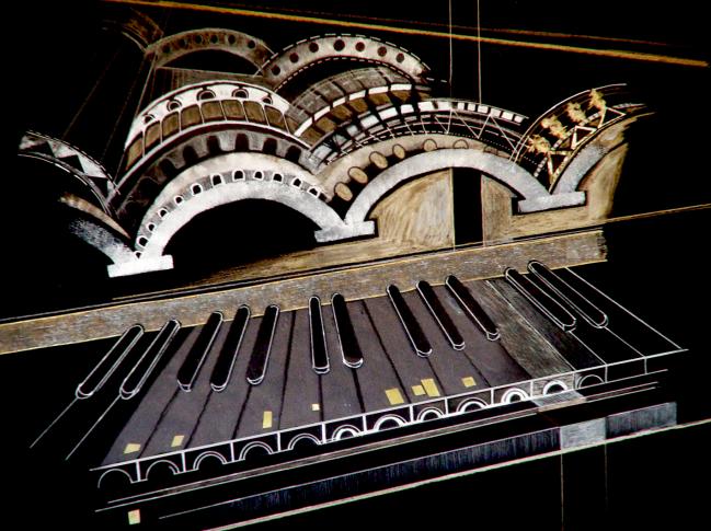Viola Organista, instrument wg projektu Leonarda Da Vinci