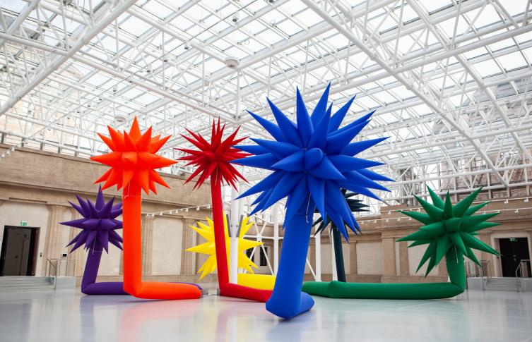 Otto Piene, Długie gwiazdy, 2014, fot. Magdalena Lorek