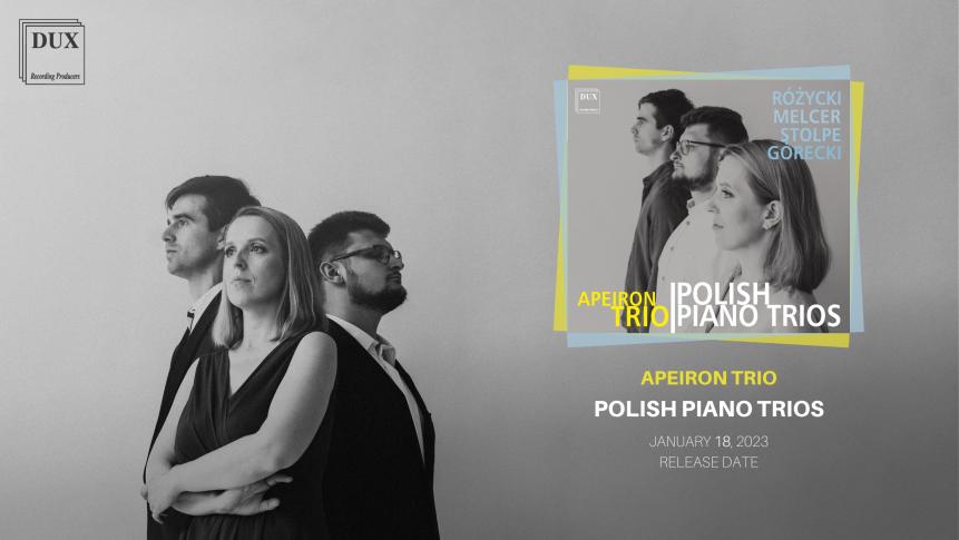 Debiutancki album Apeiron Trio w wytwórni DUX