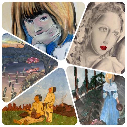 Muzealne wystawy prac plastycznych „Spotkania ze sztuką”