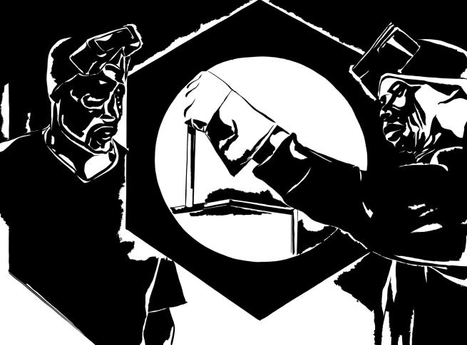 Wilhelm Sasnal, „Ślusarnia”, 2013