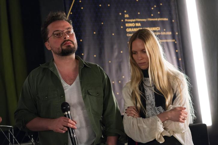 Antoni Komasa łazarkiewicz i Mary Komasa podczas Kina na Granicy