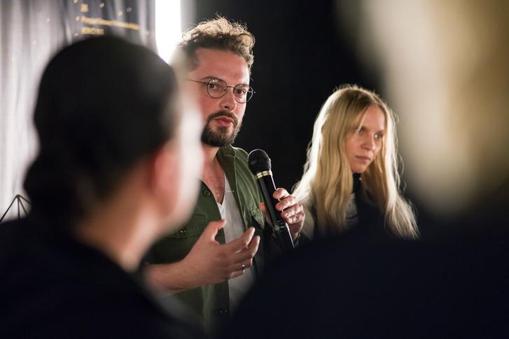 Antoni Komasa łazarkiewicz i Mary Komasa podczas Kina na Granicy