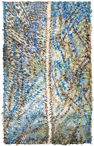 Ewa Latkowska-Żychska, Szukając drogi wyjścia, 2020 papier ręcznie czerpany techniką własną, 160x105 cm dzięki uprzejmości autorki