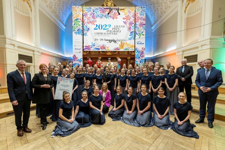 Zwycięzcy GPPCh 2023; fot. Maciej Koprowski - Projekt Hamak; Fundacja Grand Prix Polskiej Chóralistyki im. Stefana Stuligrosza