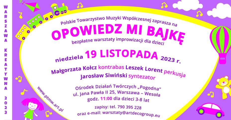 „Opowiedz mi bajkę" – warsztaty improwizacji w Dzielnicy Wesoła