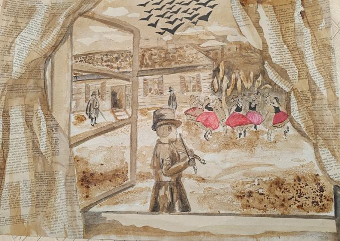 Praca biorąca udział w konkursie Fundacji PGE „Spotkania ze sztuką”