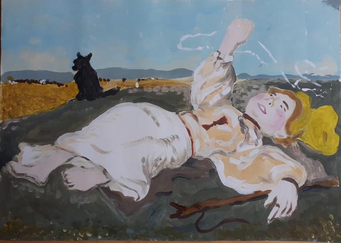 Praca biorąca udział w konkursie Fundacji PGE „Spotkania ze sztuką”