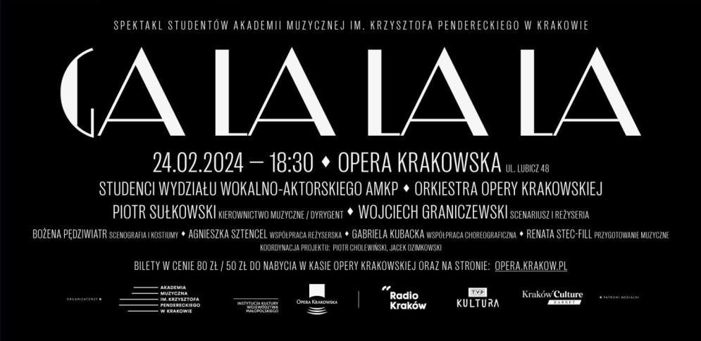 Spektakl „Ga-la-la-la” oraz weekendowe koncerty w Akademii Muzycznej w Krakowie