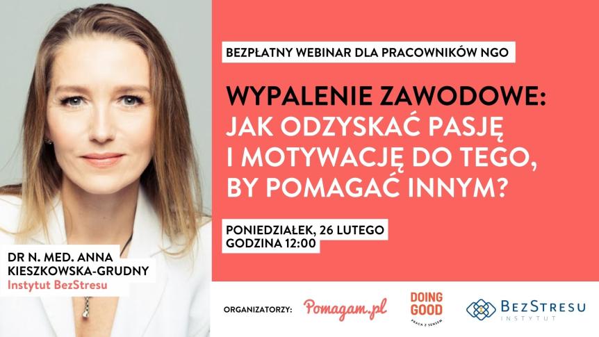 Jak zapobiegać i radzić sobie z wypaleniem zawodowym – bezpłatny webinar z okazji Światowego Dnia NGO