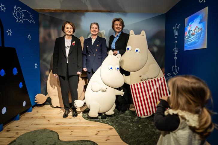 Marzena Bomanowska, dyrektor Muzeum Kinematgorafii w Łodzi, Päivi Laine, ambasador Republiki Finlandii w Polsce, Hanna Zdanowska - prezydent Miasta Łodzi, fot. M.Zacharow