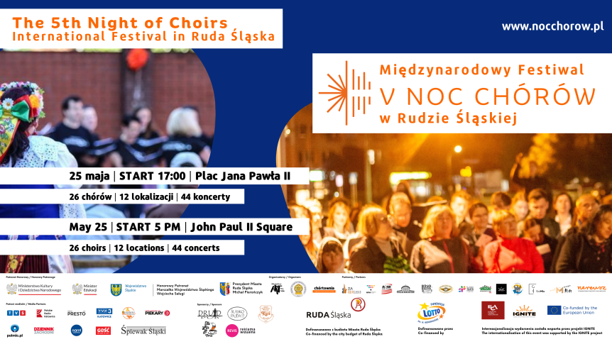 Międzynarodowy Festiwal V Noc Chórów w Rudzie Śląskiej