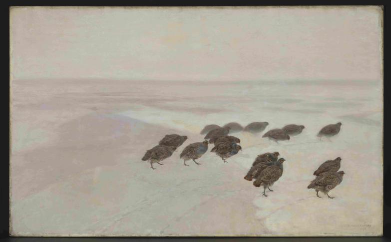"Kuropatwy"1891 olej, płótno; Muzeum Narodowe w Warszawie "Kuropatwy"1891 olej, płótno; Muzeum Narodowe w Warszawie