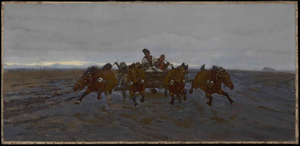 "Czwórka" 1880 olej, płótno; Muzeum Narodowe w Warszawie "Czwórka" 1880 olej, płótno; Muzeum Narodowe w Warszawie