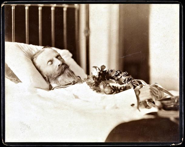 Fotografia post mortem cesarza Fryderyka III
