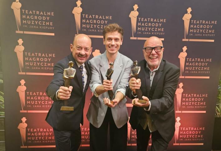 Piotr Sułkowski, Marcin Franc, Daniel Wyszogrodzki, mat. pras. Opery Krakowskiej