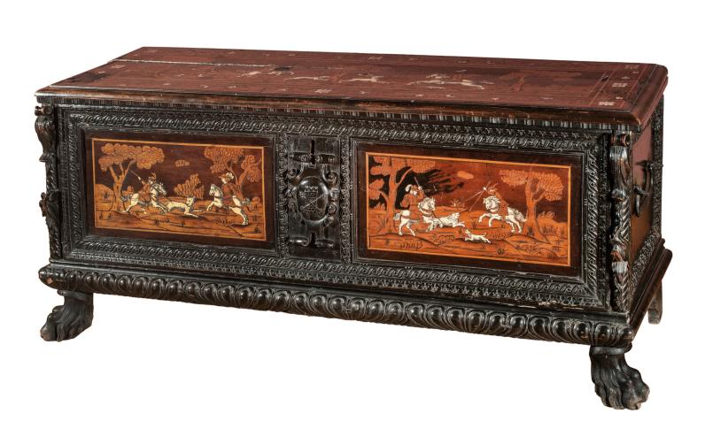 Skrzynia, Niemcy, ok. 1860-1890, Muzeum Narodowe we Wrocławiu Skrzynia, Niemcy, ok. 1860-1890, Muzeum Narodowe we Wrocławiu