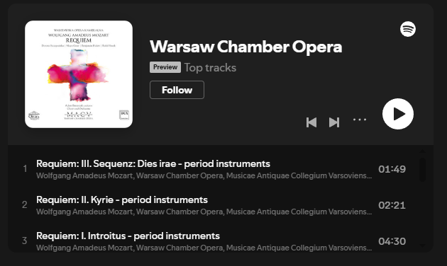 warsaw chamber opera