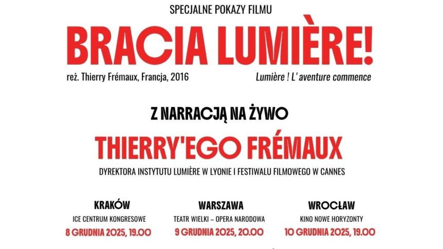Pokaz filmu „Bracia Lumière”!