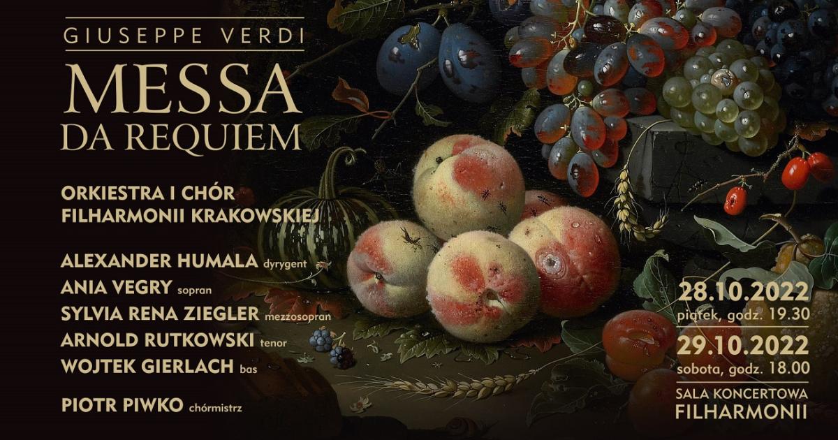 Messa da Requiem Verdiego w Filharmonii Krakowskiej