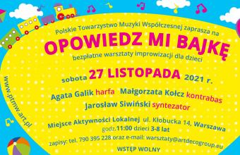 Ursynowskie warsztaty improwizacji dla dzieci "Opowiedz mi bajkę"