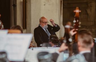 Krzysztof Penderecki podczas wykonania Credo w 2018 roku_fot. K. Schubert