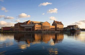 Salon gdański na ołowiance