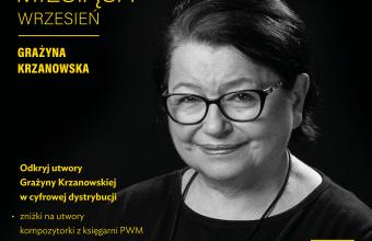 Grażyna Krzanowska wrześniowym KOMPOZYTOREM MIESIĄCA  Polskiego Wydawnictwa Muzycznego