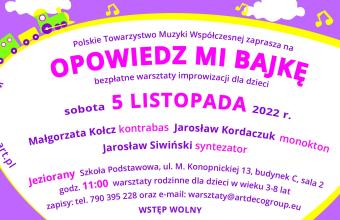 Warsztaty improwizacji dla dzieci „Opowiedz mi bajkę” już wkrótce w Jezioranach