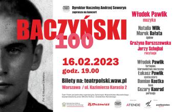 Koncert Włodka Pawlika „Baczyński 100” w Teatrze Polskim w Warszawie