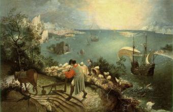 Pieter Bruegel, Pejzaż z upadkiem Ikara