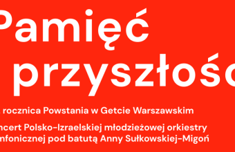 Koncert „Pamięć i Przyszłość” z okazji 80. rocznicy Powstania w Getcie Warszawskim