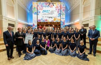 Zwycięzcy GPPCh 2023; fot. Maciej Koprowski - Projekt Hamak; Fundacja Grand Prix Polskiej Chóralistyki im. Stefana Stuligrosza