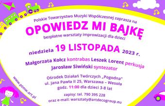 „Opowiedz mi bajkę" – warsztaty improwizacji w Dzielnicy Wesoła