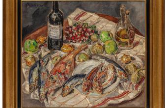 Mela Muter „Martwa natura z rybami”, l. 20. XX w.