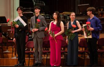 Laureaci 12. Międzynarodowego Konkursu Wiolonczelowego im. Witolda Lutosławskiego, Gala finałowa, fot. Marta Ankiersztejn