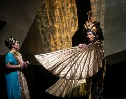 Soojin Moon Sebastian(Aida), Małgorzata Walewska(Amneris), Opera Bałtycka