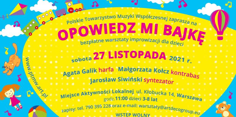 Ursynowskie warsztaty improwizacji dla dzieci "Opowiedz mi bajkę"