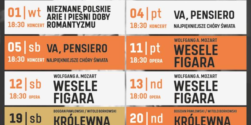 Teatr Wielki w Łodzi - repertuar na marzec 2022