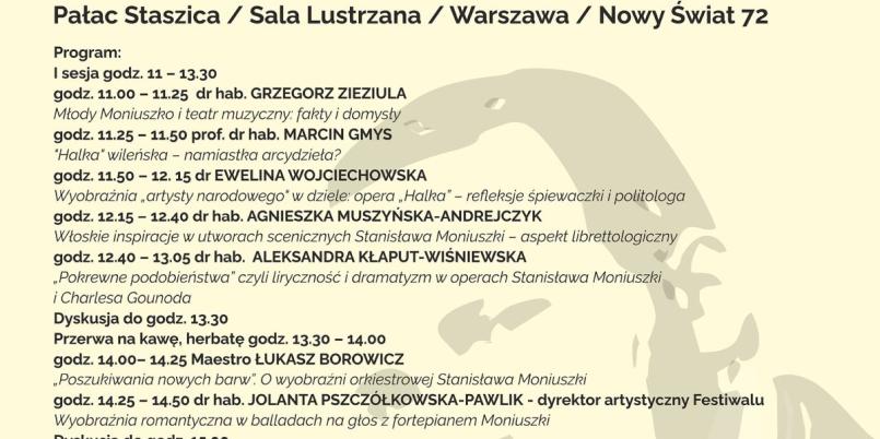Konferencja moniuszkowska