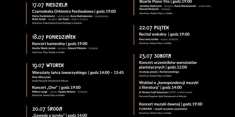 Rusza IV Czarnoleski Festiwal Sztuk „Odwieczne pieśni”