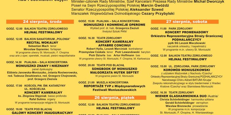 Międzynarodowy Festiwal Moniuszkowski w Kudowie-Zdroju